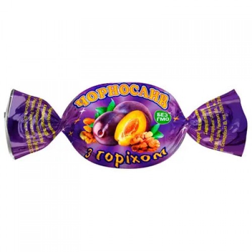 КОНФЕТЫ ЧЕРНОСЛИВ С ГРЕЦКИМ ОРЕХОМ, 300Г